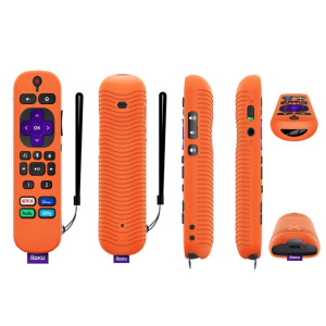 Pour TCL Roku Voice Remote Pro Y30 Télécommande Étui de protection en silicone antichoc (Orange) SH701B823-20