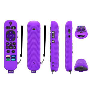 Pour TCL Roku Voice Remote Pro Y30 Télécommande Étui de protection en silicone antichoc (Violet) SH701F60-20