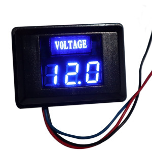 DES-2 Compteur de tension de batterie de voiture DC LED Affichage numérique 12V Moto RV Yacht Détecteur de tension (Bleu) SH101B757-20