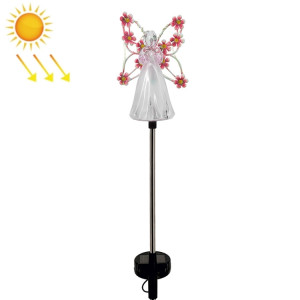 Lampe solaire d'ange pour jardin, décoration extérieure, Patio, prise de terre (rose) SH101B1176-20