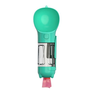 3 en 1 fontaine d'eau extérieure étanche pour chien bouteille à boire portable pour animal de compagnie, taille : 300 ml (bleu lac) SH901A1541-20