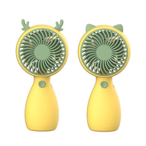 2pcs MLS6035 USB Mini Charge Avec Longe Petit Ventilateur, Style Livraison Aléatoire (Jaune) SH001B1044-20