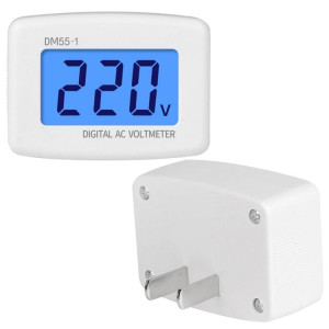 DM55-1 AC 110V 220V LCD voltmètre numérique testeur de tension détecteur mètre US Plug SH39011111-20