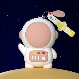 6052 Cartoon Space Man Ventilateur avec lanière Portable Mini USB Chargement Ventilateur portatif (Rose) SH601C732-20