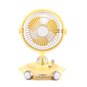 Ventilateur domestique mignon pour animaux de compagnie USB ventilateur de veilleuse de bureau (jaune) SH301B467-20