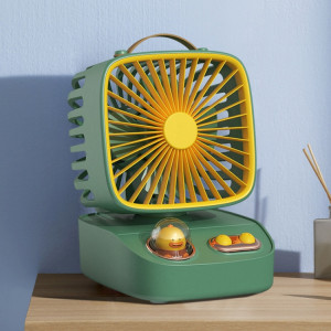 ICARER FAMILY F12 Ventilateur de climatisation portable silencieux pour aromathérapie de bureau (vert) SI701A183-20