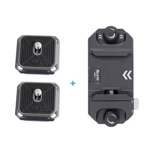 XILETU DSLR Camera Gimbal Arca Swiss Quick Release Plate Clamp, Spec: Capture Clip + 2pcs PQ-38 SX8603446-20