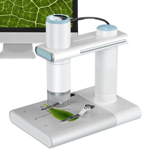 Loupe numérique de microscope électronique USB WIFI HD avec support (blanc) SH401B1280-20