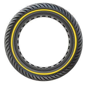 Scooter électrique 8,5 pouces pneu solide en nid d'abeille pour Xiaomi M365/M365 Pro/1S/Pro2/Essential (jaune) SH901C21-20