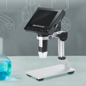 DM3 4,3 pouces écran LED lumière 1000X HD microscope numérique électronique portable, spécification : métal SH75021872-20