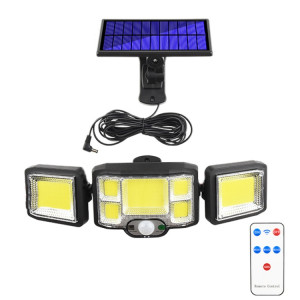 Applique murale solaire télécommandée à triple capteur de rotation à LED, spécification : 192COB Split SH93041507-20