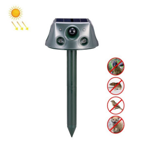 SK031 Répulsif solaire pour animaux à quatre côtés Répulsif pour oiseaux Répulsif à ultrasons pour rats (comme indiqué) SH801A1940-20