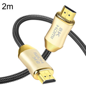 CO-HD801 2m HDMI 2.1 Version 8K 60Hz pour PS4 Câble Projecteur Notebook Set-Top Box Câble (Or) SH203A1946-20