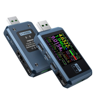 FNIRSI FNB48P Détecteur de chargeur d'alimentation CC pour téléphone portable USB, couleur : bleu Bluetooth SF74011433-20