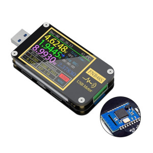 FNIRSI FNB48S Testeur de charge rapide multifonctionnel ampèremètre de tension USB, spécification : Bluetooth SF89011403-20