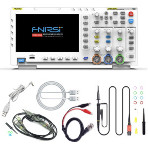 FNIRSI 1014D + P4100 Sonde 2 en 1 Oscilloscope numérique à bande passante 100M double canal Générateur de signal d'échantillonnage 1GS, prise US SF3202926-20