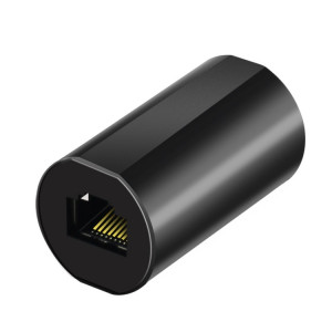 YM88013-Y Version de protection contre la foudre Réseau Tête droite Câble réseau RJ45 Tête à double passage (noir) SH401A231-20