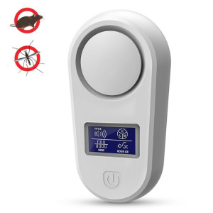 Écran haute puissance Répulsif pour souris à ultrasons Répulsif contre les moustiques Accueil Répulsif intelligent contre les insectes (Blanc) SH002A793-20