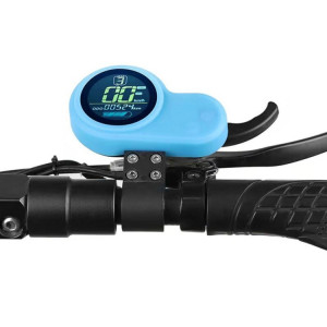Pour étui en silicone d'affichage de couverture d'instrument de Scooter électrique KUGOO M4 Pro (bleu) SH301C882-20