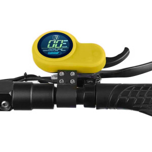 Pour étui en silicone d'affichage de couverture d'instrument de Scooter électrique KUGOO M4 Pro (jaune) SH301F1985-20