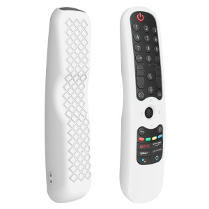 Pour LG AN-MR21GC / AN-MR21N / AN-MR21GA TV télécommande étui en silicone (blanc) SH201B1544-20