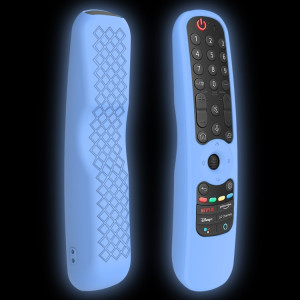 Pour LG AN-MR21GC / AN-MR21N / AN-MR21GA TV télécommande étui en silicone (bleu lumineux) SH201C707-20