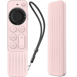 Pour Apple TV Siri Remote 2/3 AhaStyle PT166 télécommande étui de protection en silicone rayé anti-dérapant anti-chute (rose) SA701A409-20