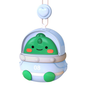 CS1327 petit ventilateur de cou suspendu de dessin animé de charge USB Mini ventilateur silencieux portable sans feuilles (dinosaure) SH501D182-20