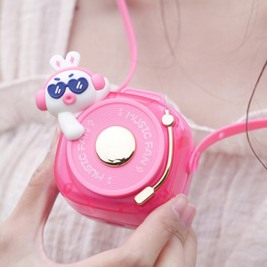 GL120-123 Ventilateur de cou suspendu Summer Handheld USB Mini ventilateur portable (Rose) SH001A1813-20