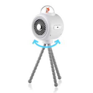 Ventilateur de poussette pour bébé Home Mute Refroidissement extérieur Ventilateur de poulpe de lapin portable avec tête de secouage (blanc) SH9801694-20