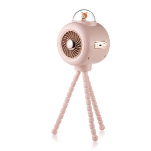 Ventilateur de poussette pour bébé Home Mute Refroidissement extérieur Ventilateur de poulpe de lapin portable sans tête secouée (rose) SH9804622-20
