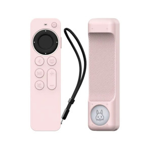 Pour Apple TV Siri Remote 2/3 AhaStyle PT165 Télécommande Étui de protection en silicone (Rose) SA801A907-20