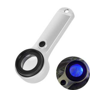 30X loupe d'évaluation de bijoux rechargeable tenue dans la main LED détecteur de monnaie lumière SH6126453-20