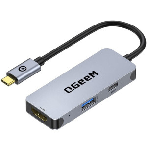 QGeeM UH03-1 USB3.0 Station d'accueil multifonctionnelle Type-C PD100W HUB (3 en 1) SQ401A1503-20