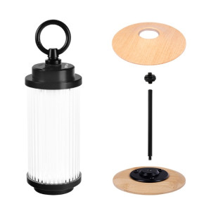 Éclairage extérieur Super longue durée de vie de la batterie Lampe de tente portable, couleur : définir la couleur du bois en caoutchouc. SH2305181-20