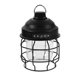 Lampe portative de camping en plein air avec mousqueton, couleur : noir SH5702595-20