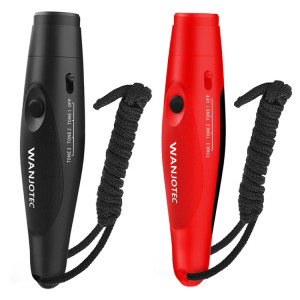 WANJOTEC EW001 Sifflet électronique d'entraîneur d'arbitre d'entraînement extérieur à grand volume, couleur: noir rouge SW53041495-20