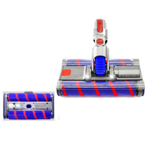 Pour Dyson V7 V8 V10 V11 Tête de brosse de sol en velours doux à double rouleau avec éclairage LED SH641583-20