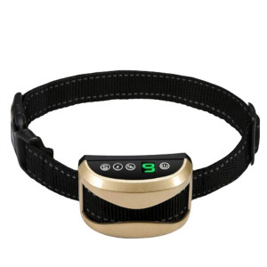 Collier anti-aboiement pour chien étanche rechargeable par USB avec vibration et bip (or) SH801A586-20