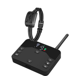 Clôture électrique 2 en 1 pour chien de 500 m et collier de dressage à distance Vibration et choc réglables pour 1 chien (noir) SH001A514-20