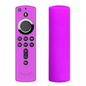 Y1 2 pièces pour Amazon Fire TV Stick 4K 2ème génération télécommande étui de protection en silicone anti-chute (violet) SH901D1038-20