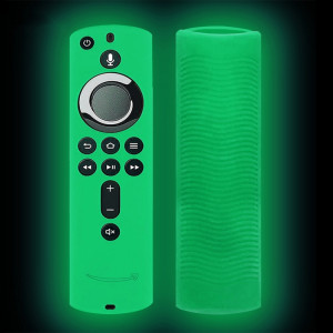 Y1 2 pièces pour Amazon Fire TV Stick 4K 2ème génération télécommande étui de protection en silicone anti-chute (vert lumineux) SH901F487-20