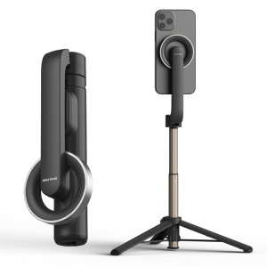 Trépied magnétique pour perche à selfie, tige stabilisatrice portative avec télécommande (noir) SH901B30-20