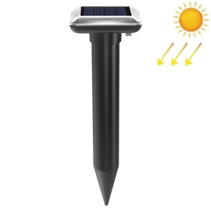 SJZ038 Répulsif à ultrasons solaire étanche pour rats à ultrasons extérieur, couleur : noir SH0301173-20