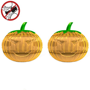 SJZ060 2 pièces/ensemble pièges à mouches des fruits en forme de citrouille piège à mouches des fruits piège à abeilles (jaune) SH601A1487-20
