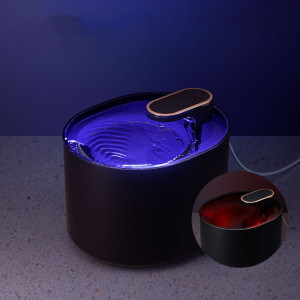 Distributeur d'eau électrique pour animaux de compagnie 3L fontaine d'eau automatique pour chat avec lumière (bleu) SH701A1011-20