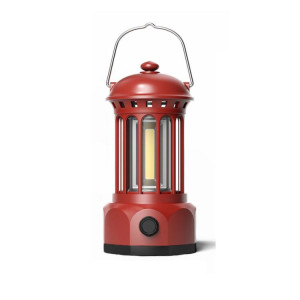 Rechargeable COB Portable Outdoor Camping Lampe Atmosphère Tente Lampe Rétro Lampe, Taille: Grand Rouge SH6422337-20