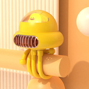 Shaking Head Poussette Fan Leafless Octopus Mute Portable Mini Fan Shaking Head Version (Jaune) SH0604469-20