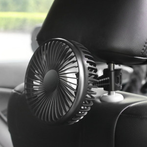 SUITU Mini ventilateur de voiture 12 V/24 V charge USB ventilateur à tête unique ventilateur de refroidissement à 360 degrés, Style : modèle de dossier de siège SS76021892-20