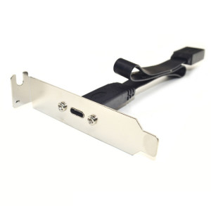 Connecteur USB 3.1 Type-E vers USB-C/Type-C, en-tête du panneau avant, support à profil bas de 0,5 m SH51041337-20